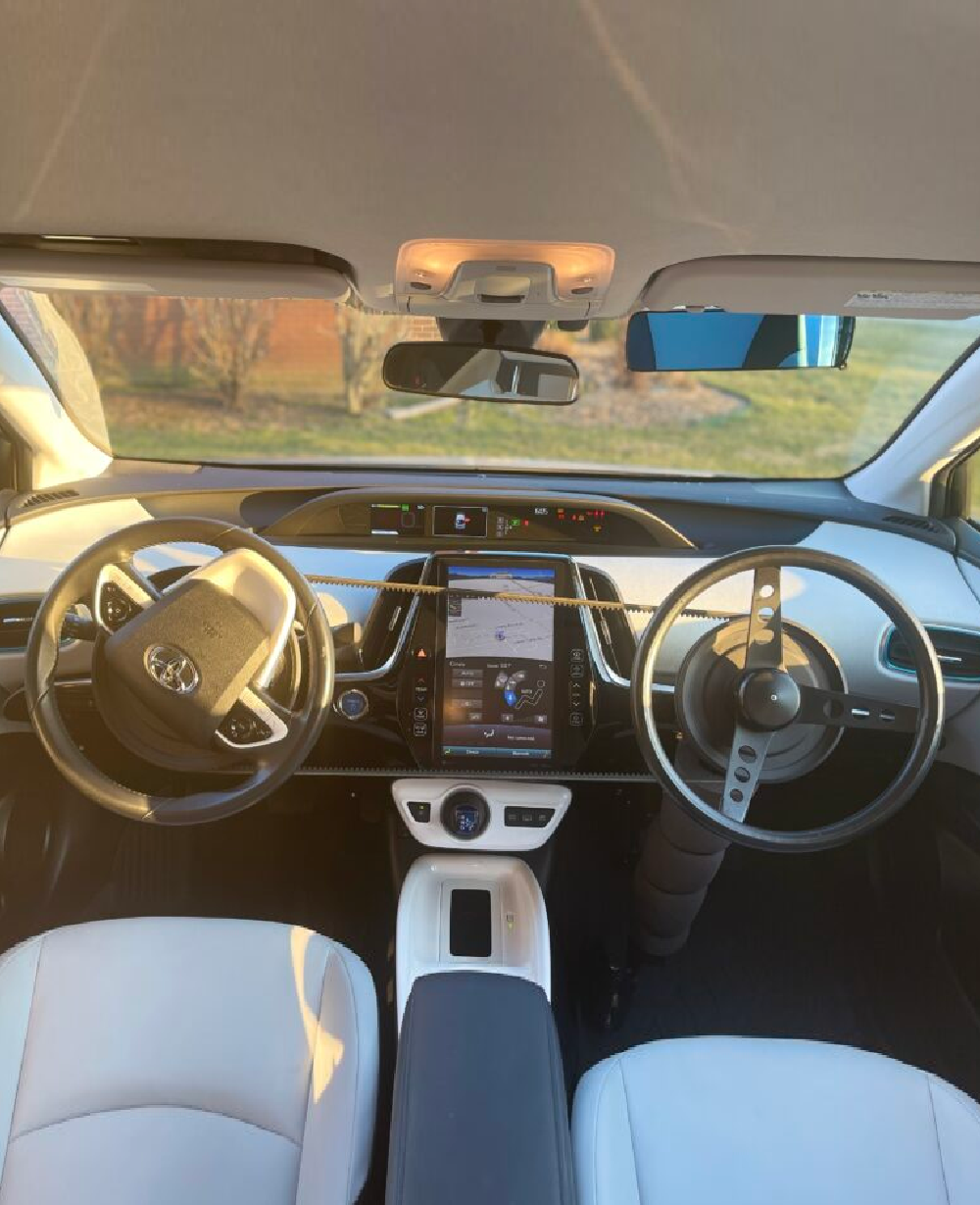 Best driving school in West Sydney – dual control training car interior at James Driving School for learner driver lessons